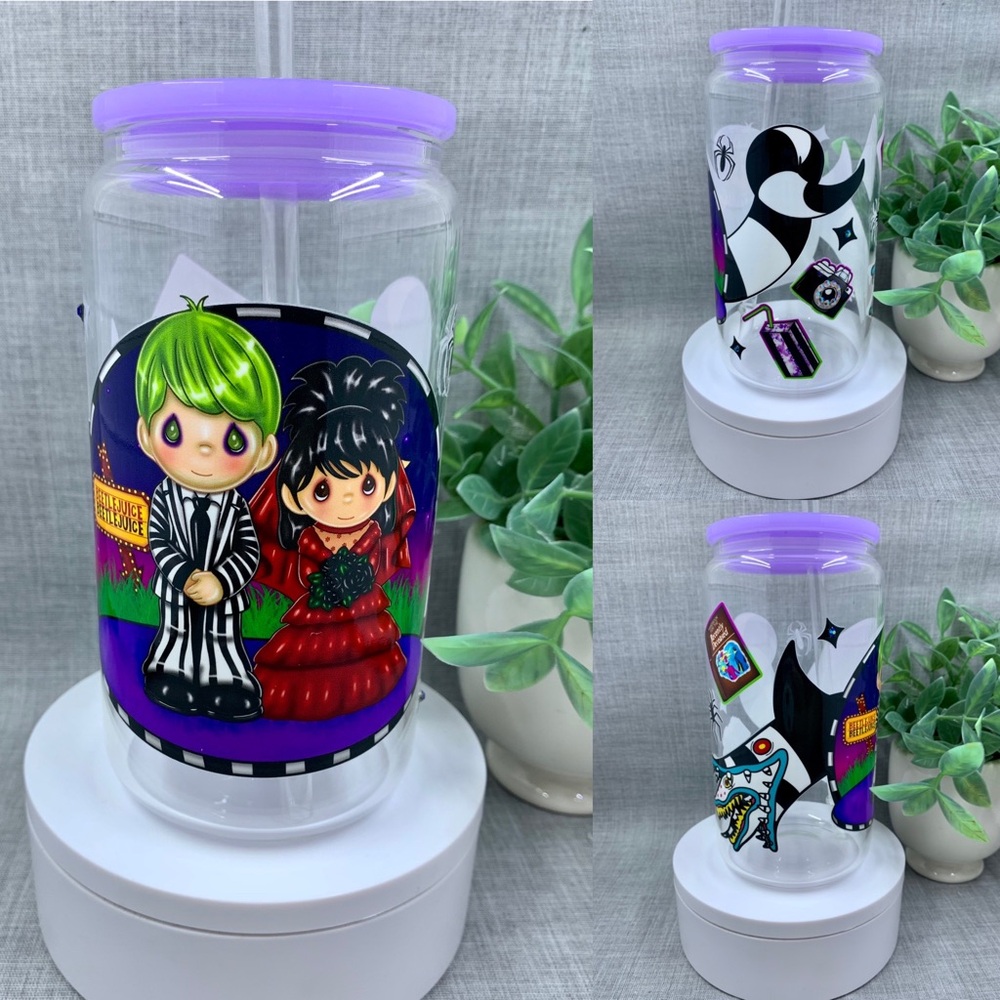 Bettlejuice 16oz glass can